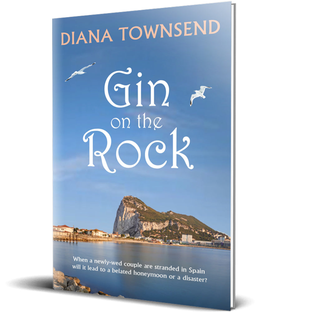 The cover of this light-hearted memoir shows the Rock of Gibraltar rising from the Mediterranean sea